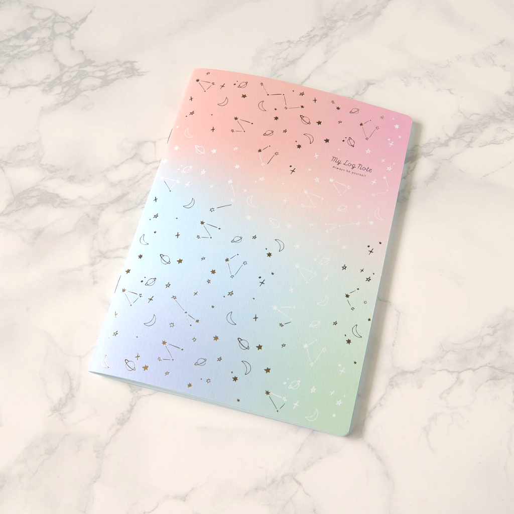 Ryu-Ryu My Log Note Habit Tracker Notebook - Orange & Green