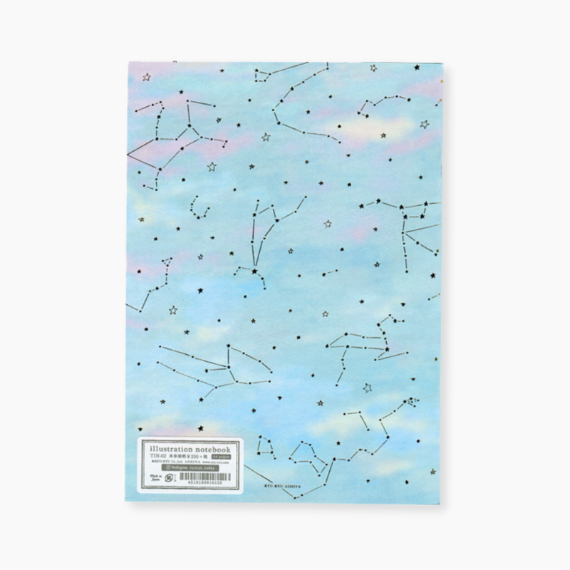 Ryu-Ryu Notebook - A5 Lined - Star Constellations