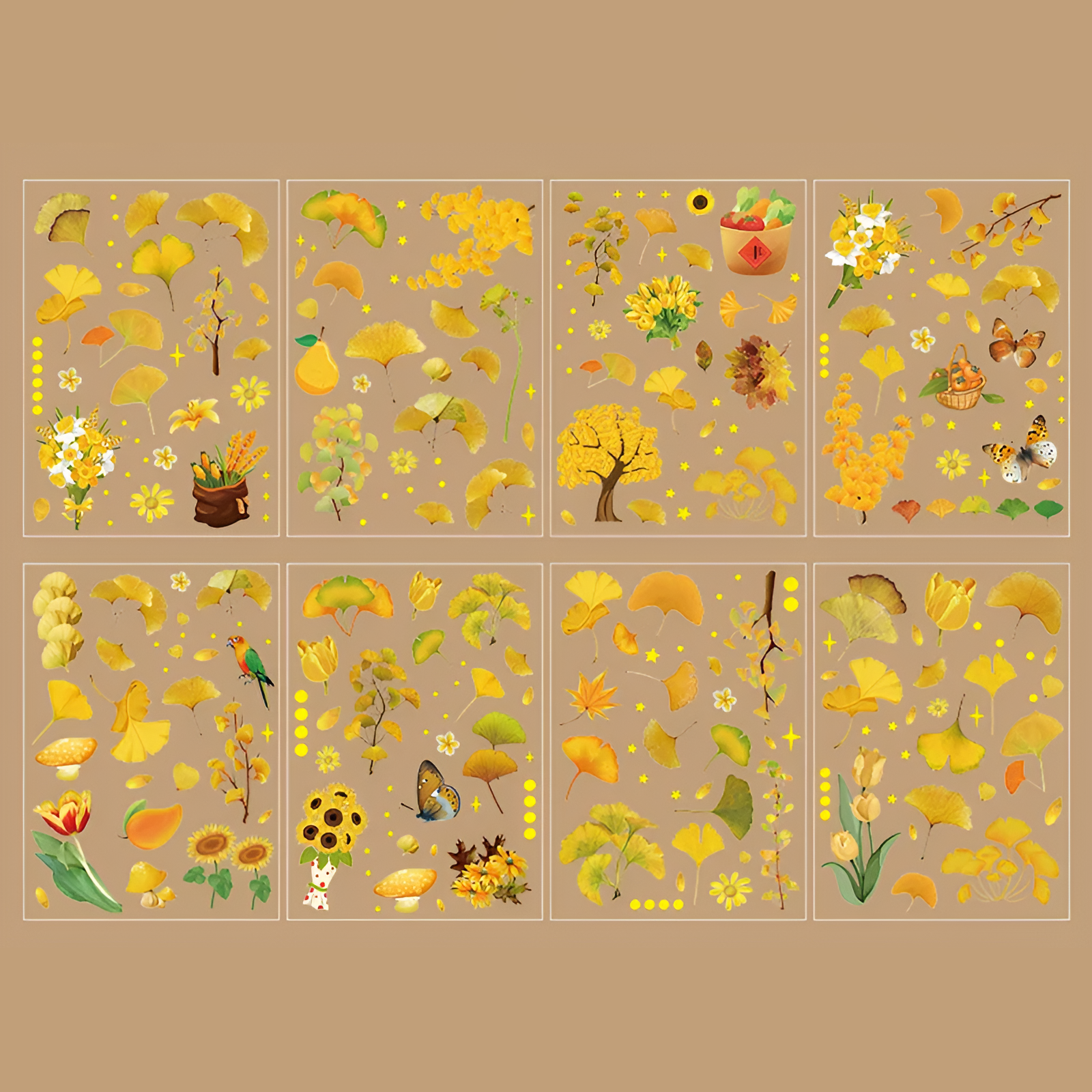 Seasonal Splendor Stickers - Set of 8 Sheets