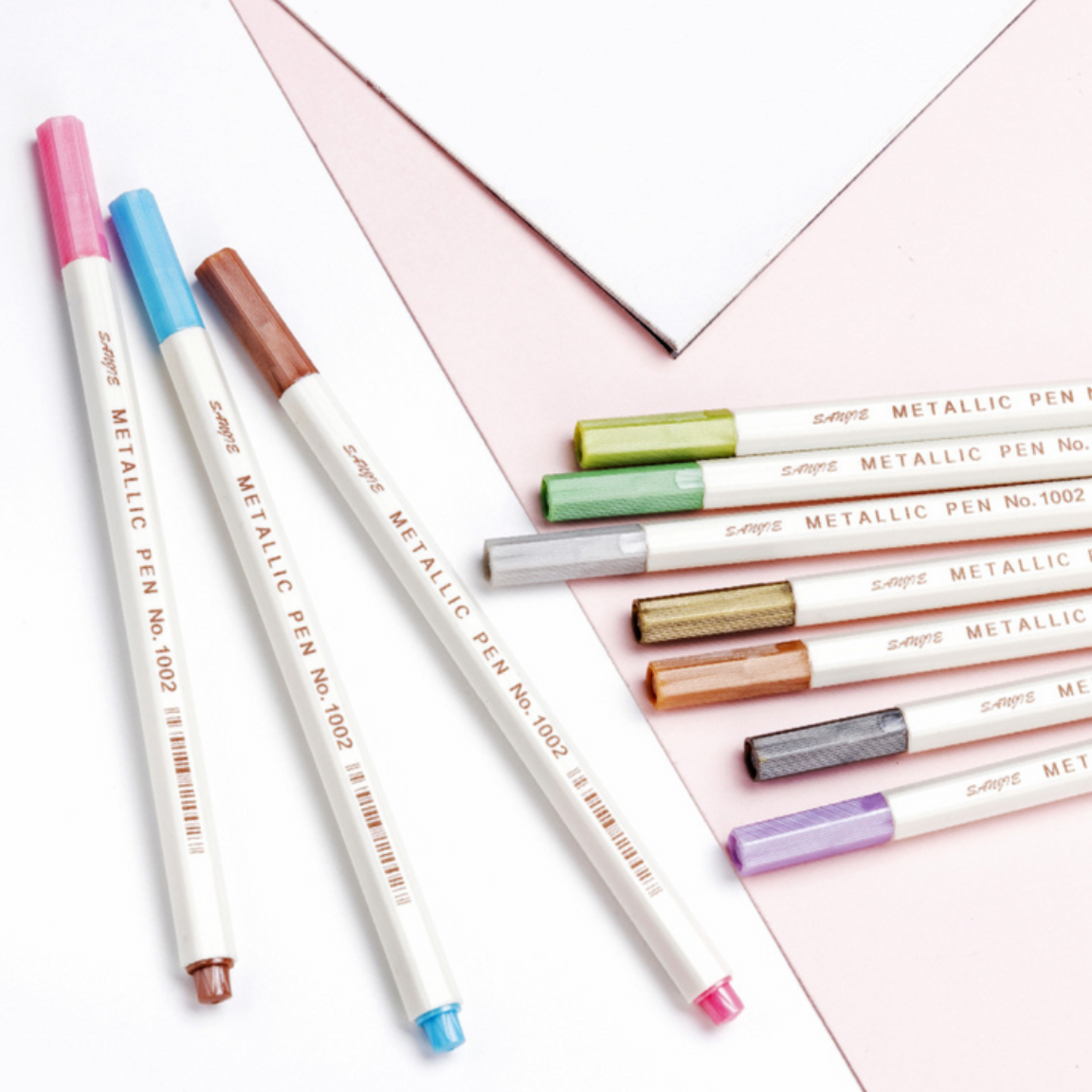STA Metallic Shade Brush Pen 10-pack