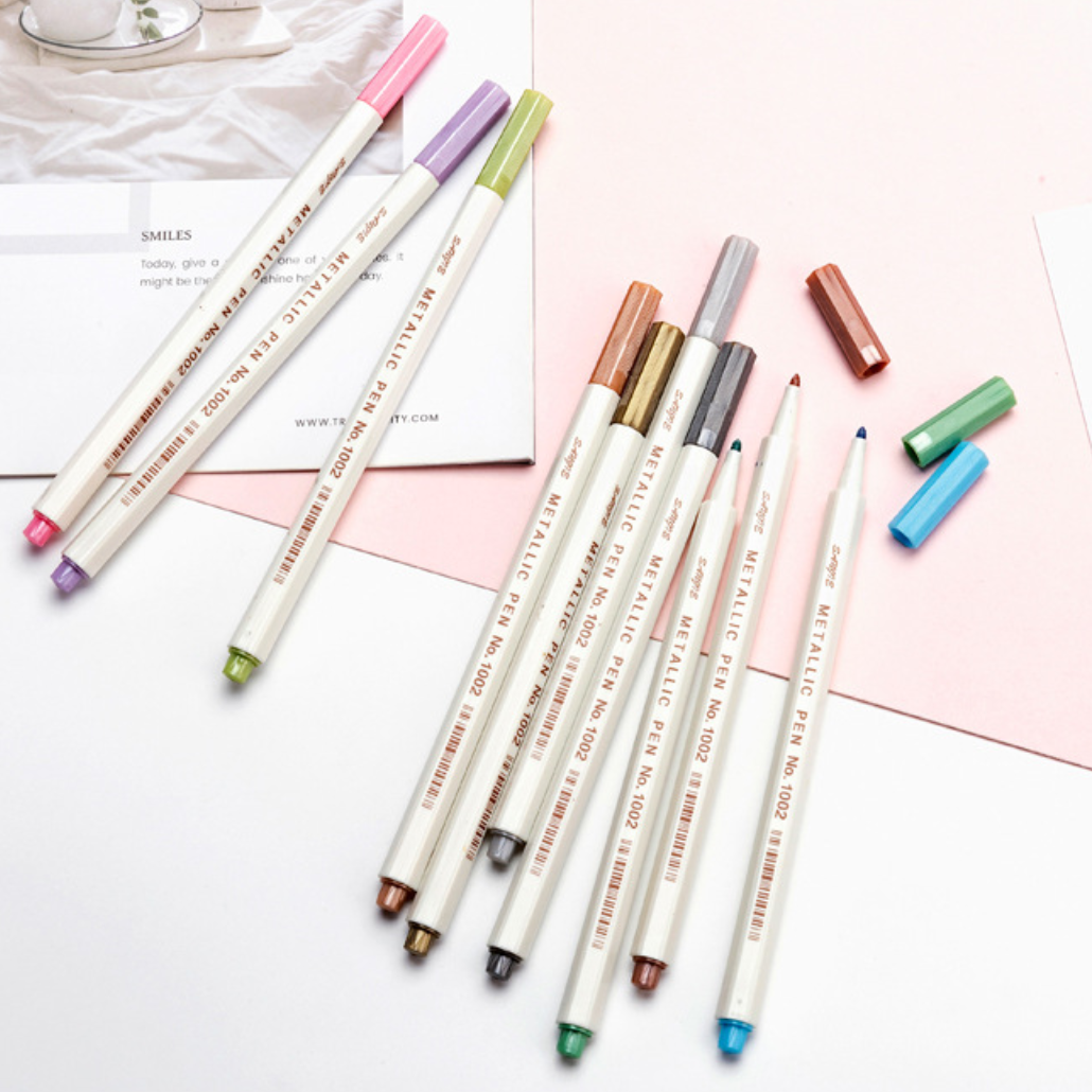 STA Metallic Shade Brush Pen 10-pack