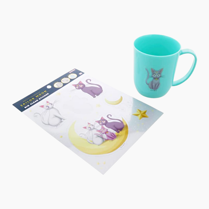 Sailor Moon Big Clear Sticker - Luna, Artemis & Diana