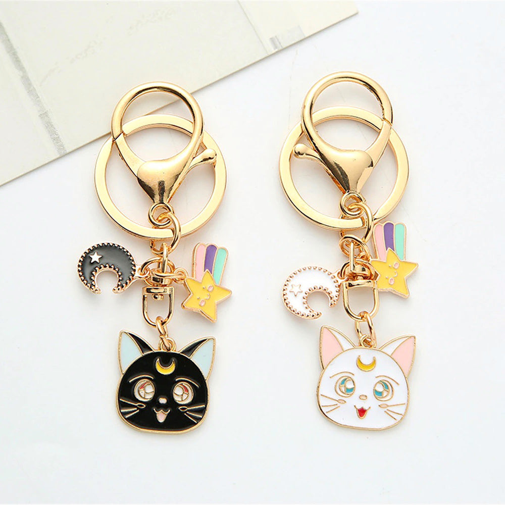 Sailor Moon Keychain - Luna & Artemis