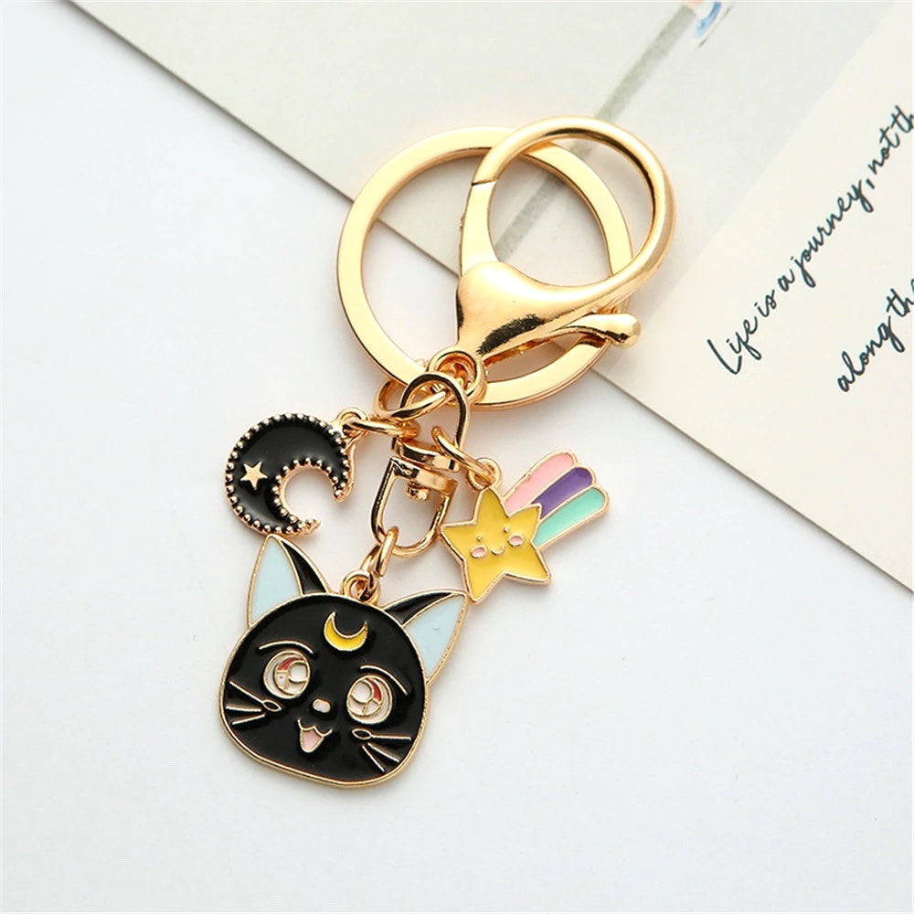 Sailor Moon Keychain - Luna & Artemis
