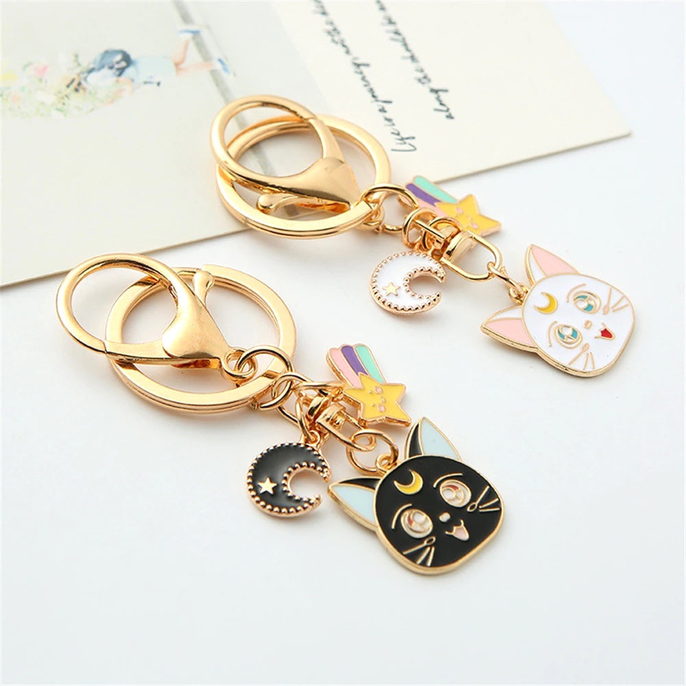 Sailor Moon Keychain - Luna & Artemis