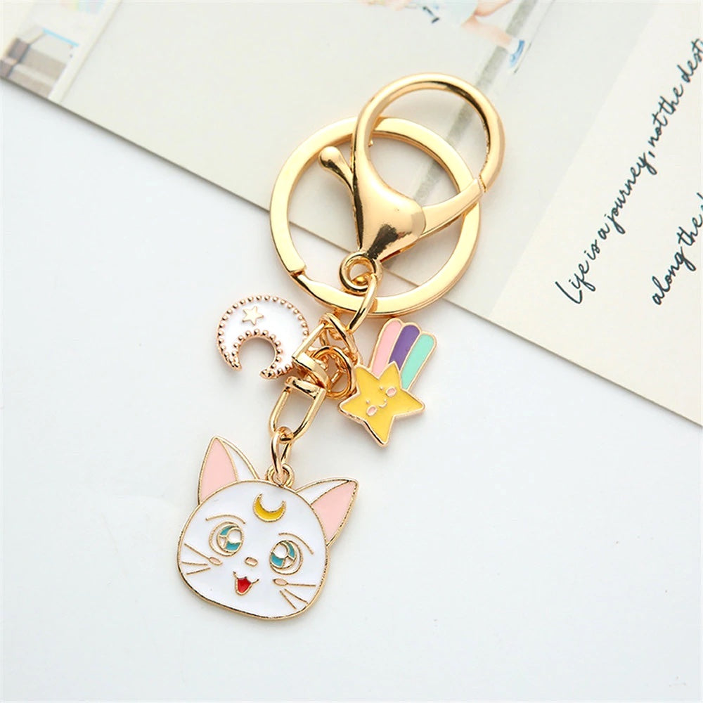 Sailor Moon Keychain - Luna & Artemis