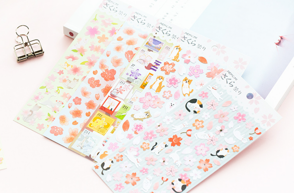 Nekoni Spring Blossom Stickers