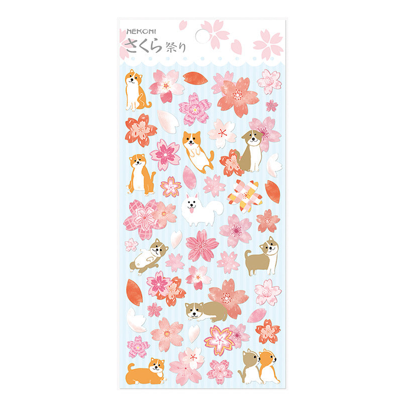 Nekoni Spring Blossom Stickers