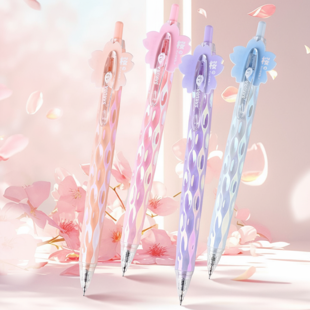 Sakura Swirl Click Pens