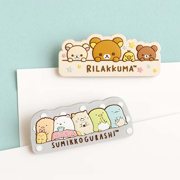 San-x Rilakkuma Large Binder Clip - Pink