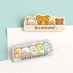 San-x Rilakkuma Large Binder Clip - Pink