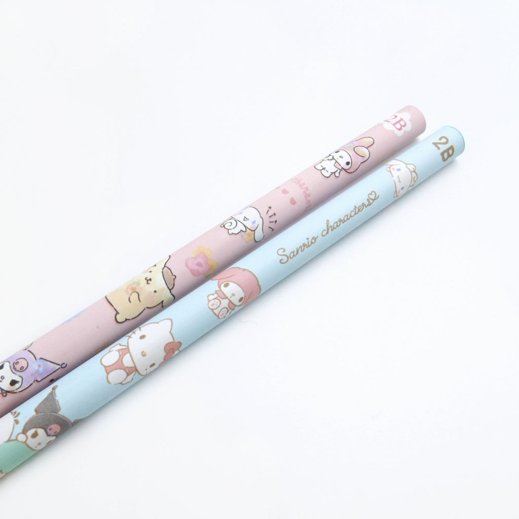 Sanrio Character 2B Pencil - Sky and Flowers