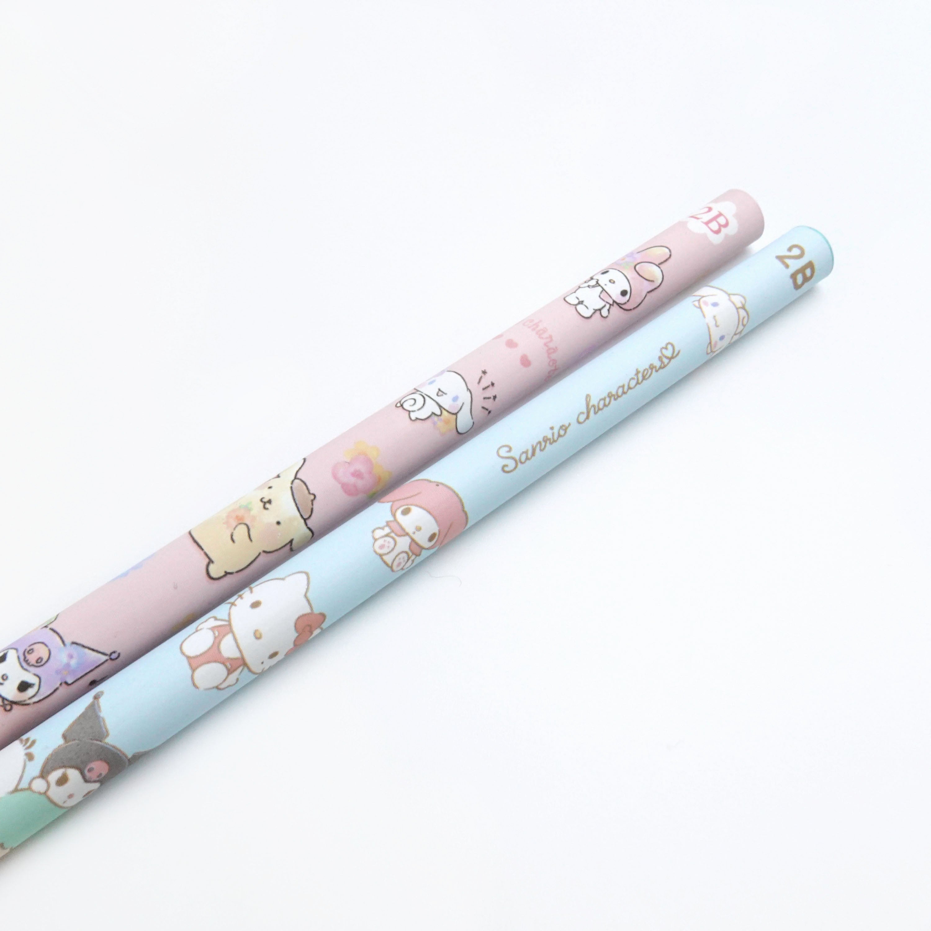 Sanrio Character 2B Pencil - Sky and Flowers
