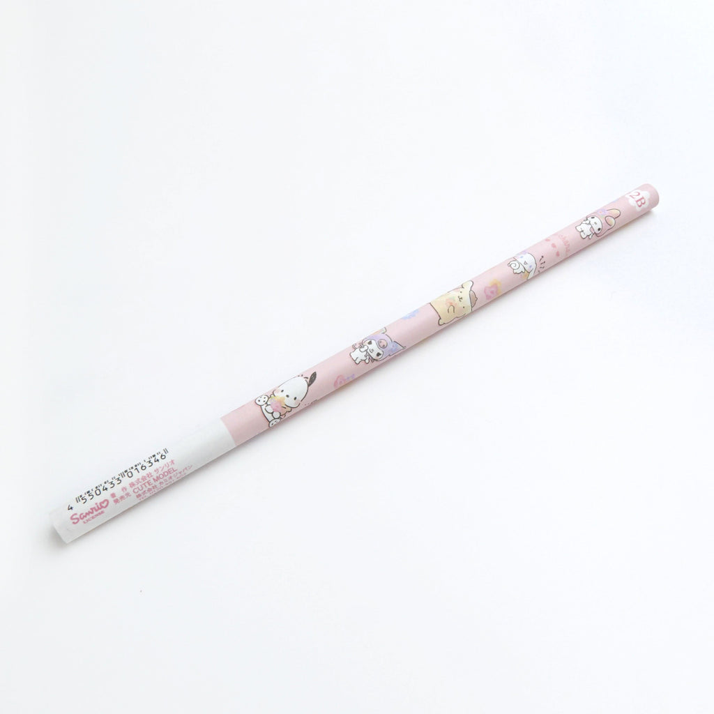 Sanrio Character 2B Pencil - Sky and Flowers