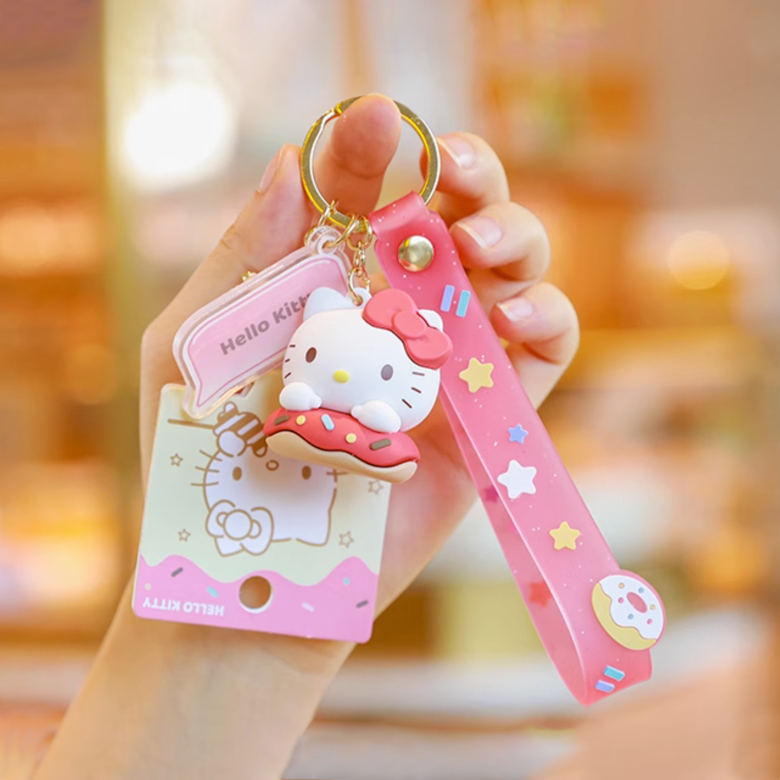 Sanrio Characters Donut Keychain