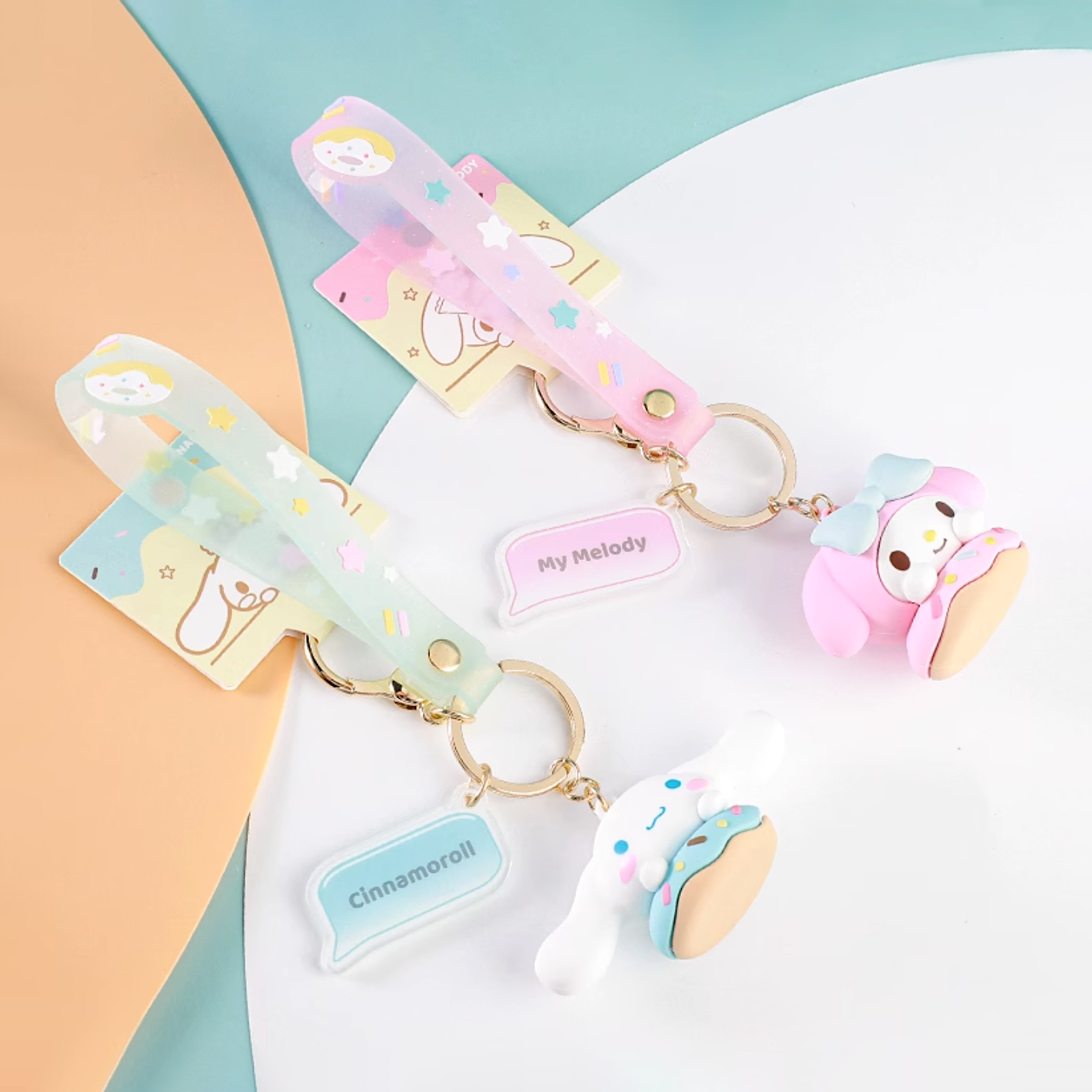 Sanrio Characters Donut Keychain