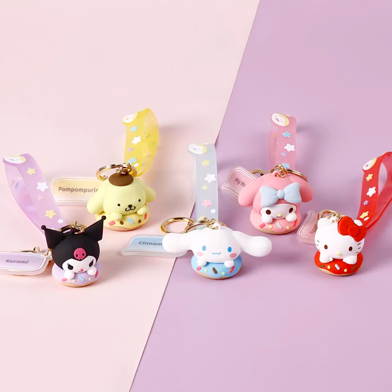 Sanrio Characters Donut Keychain