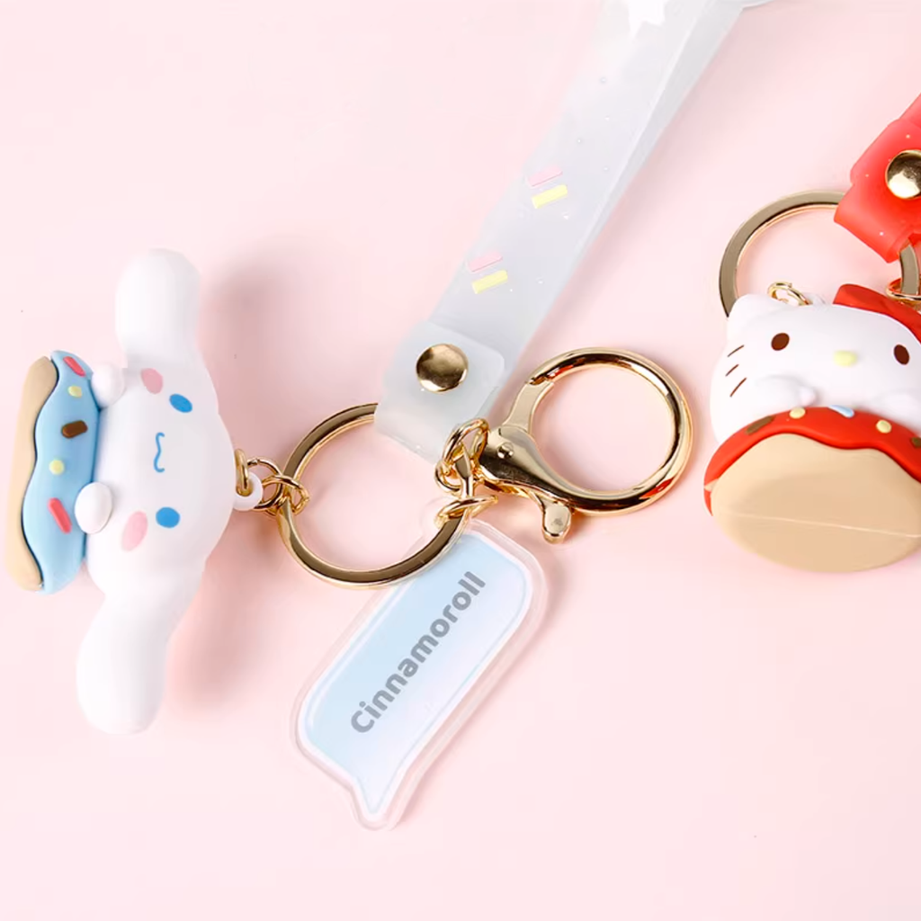 Sanrio Characters Donut Keychain