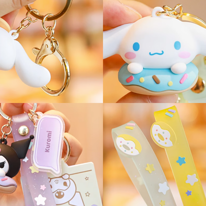 Sanrio Characters Donut Keychain