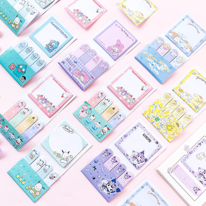 Sanrio Characters Large Sticky Notes Set - Sweet Life