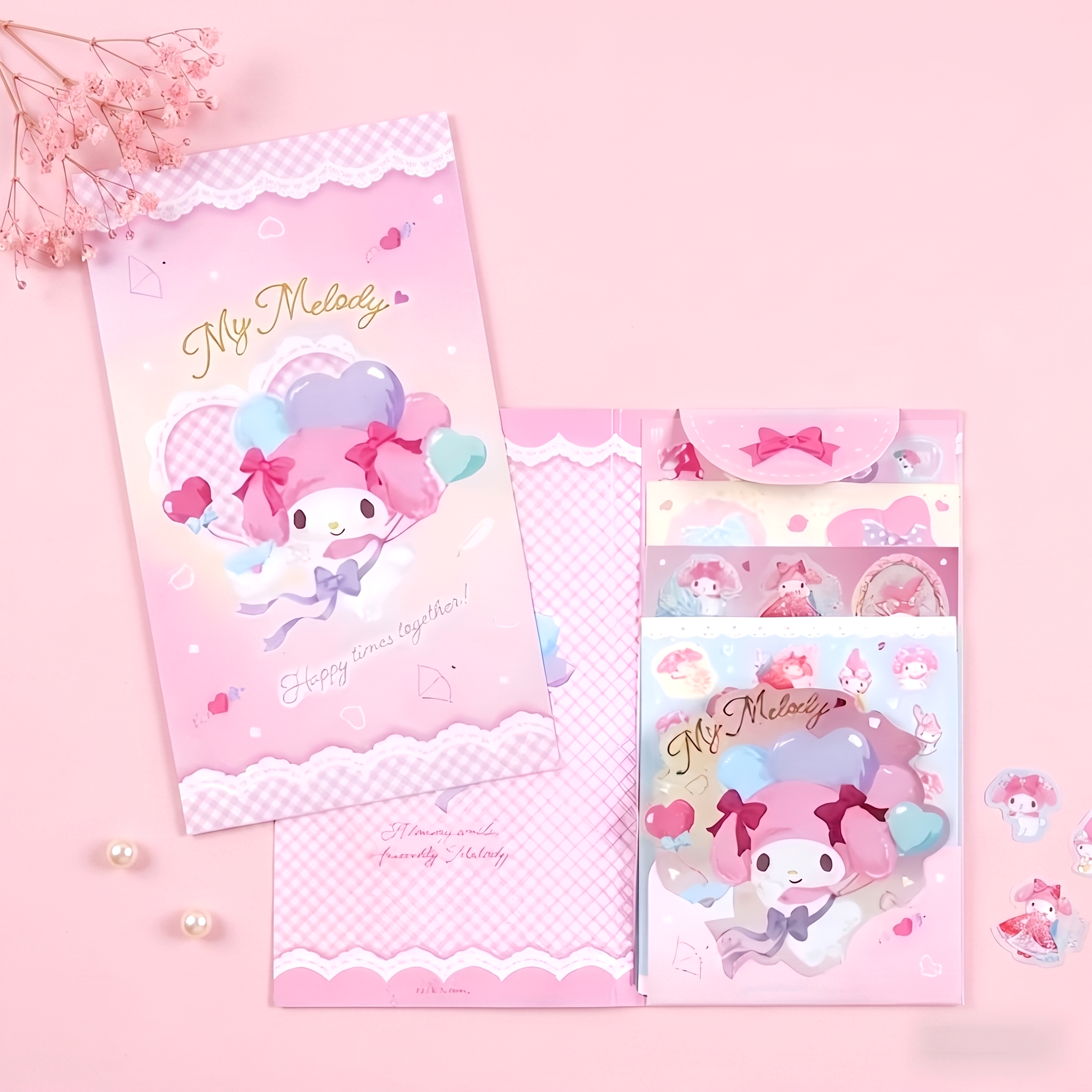 Sanrio Characters Sticker Set - 8 Sheets (5 Types)