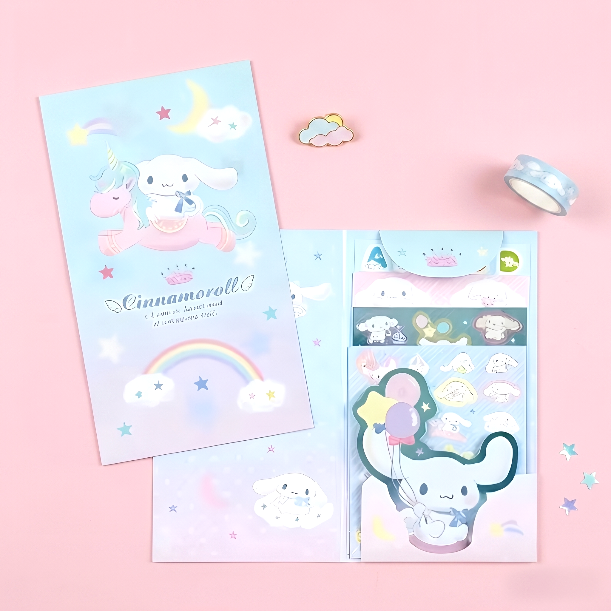 Sanrio Characters Sticker Set - 8 Sheets (5 Types)