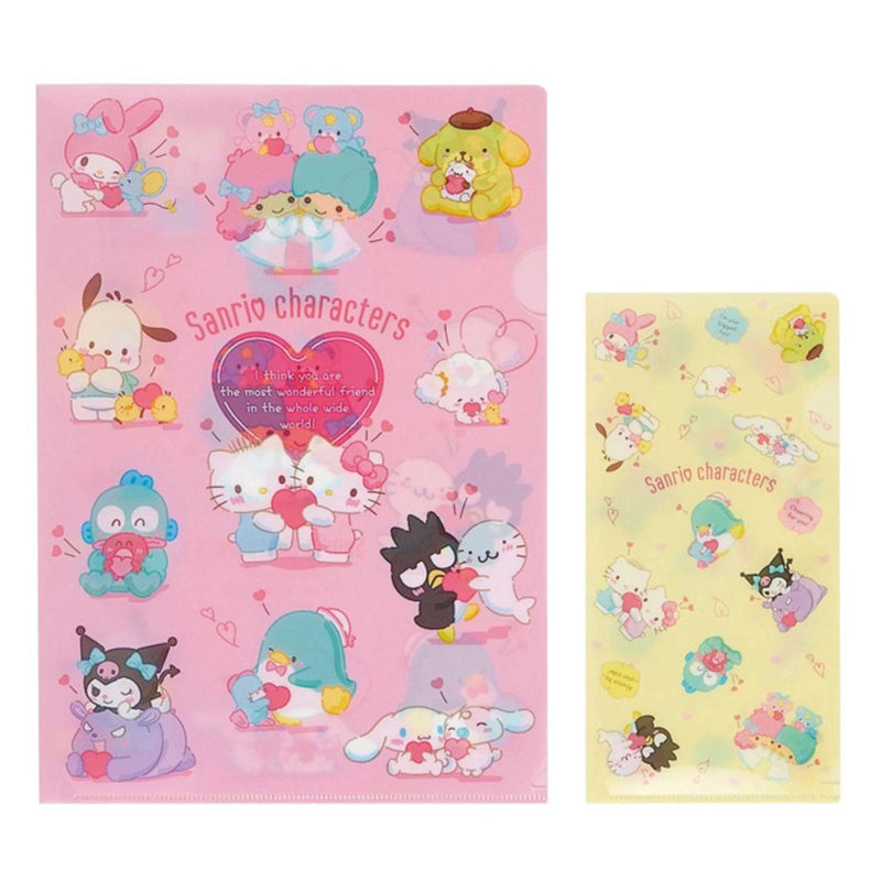 Sanrio Characters Wonderful Friend Clear File Set