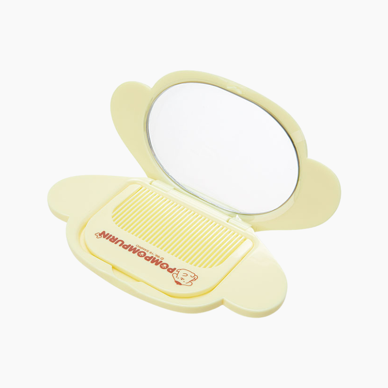 Sanrio Compact Mirror & Comb Set - Pompompurin