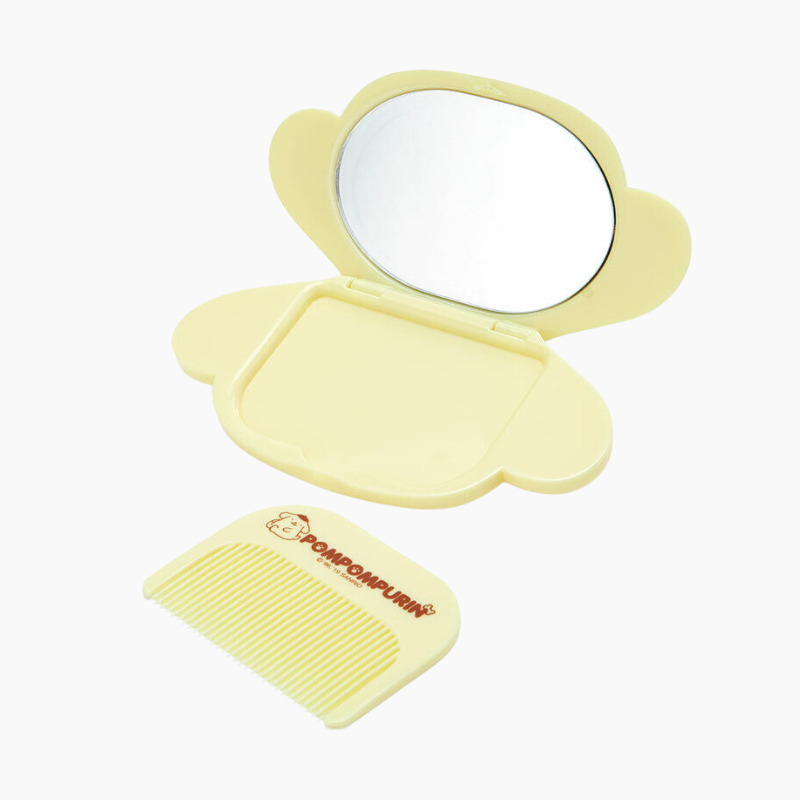 Sanrio Compact Mirror & Comb Set - Pompompurin