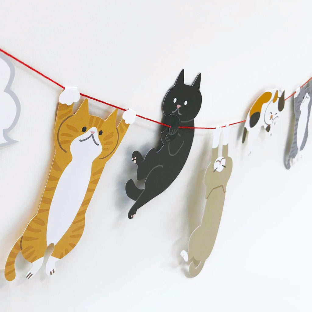 Sanrio Birthday Card - Cat Garland