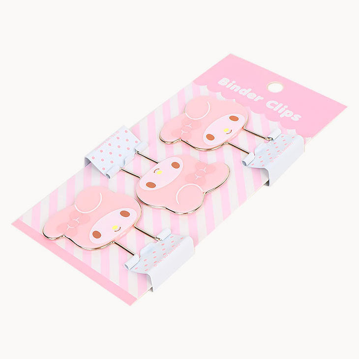 Sanrio My Melody Binder Clips - Set of 3