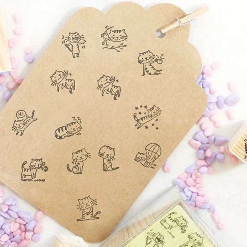 Kawaii Cat Stamp Set