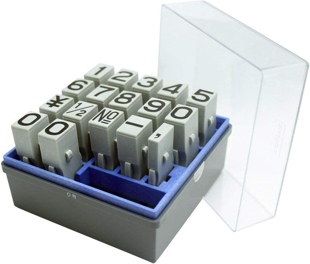 Rubber Stamp - Gothic typeface - Size 0 - Number