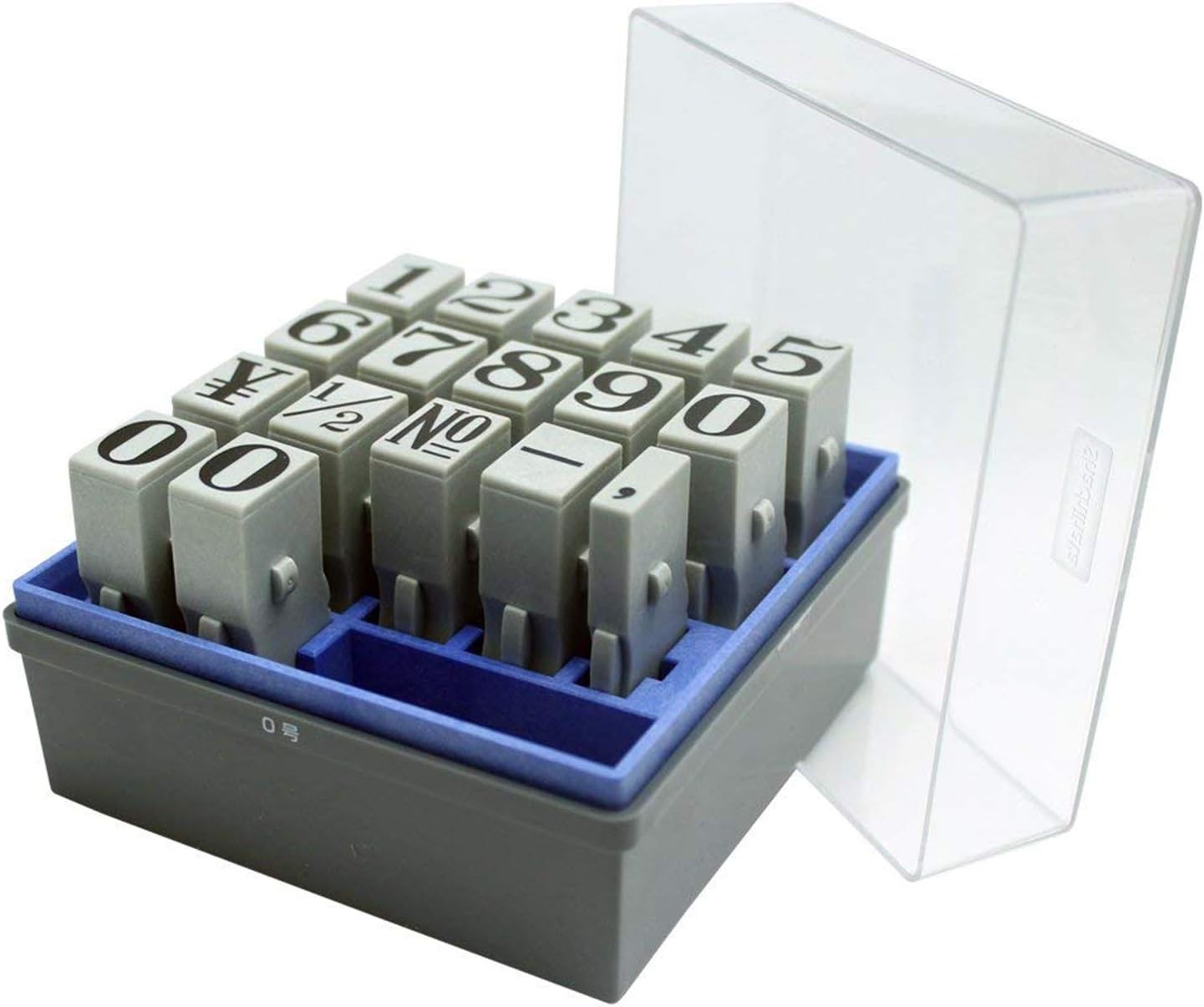 Rubber Stamp - Ming typefaces - Size 0 - Number