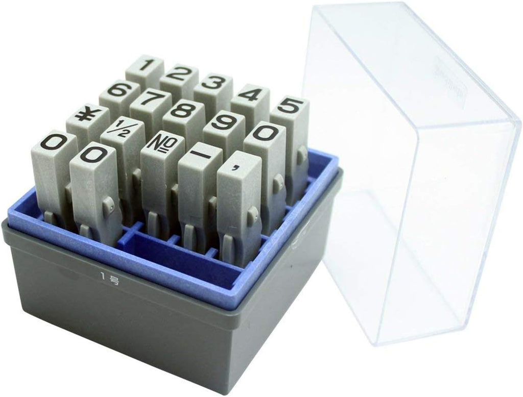 Rubber Stamp - Gothic typeface - Size 1 - Number