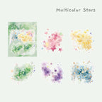 Shimmering Ink Splatter Art Stickers - New Edition