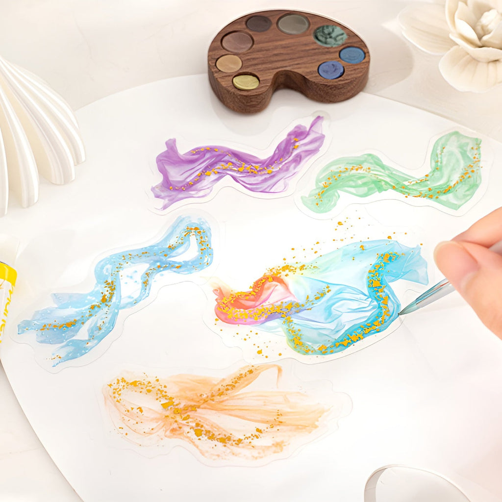 Shimmery Stardust Spill Stickers