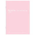 Slim Notebook B5 (Ruled) Pink 16 Sheets
