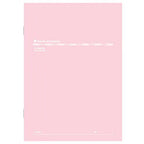 Slim Notebook B5 (Ruled) Pink 16 Sheets