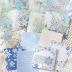 Winter Snowflake Scrapbook Paper Set – Journaling Pack