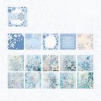 Winter Snowflake Scrapbook Paper Set – Journaling Pack