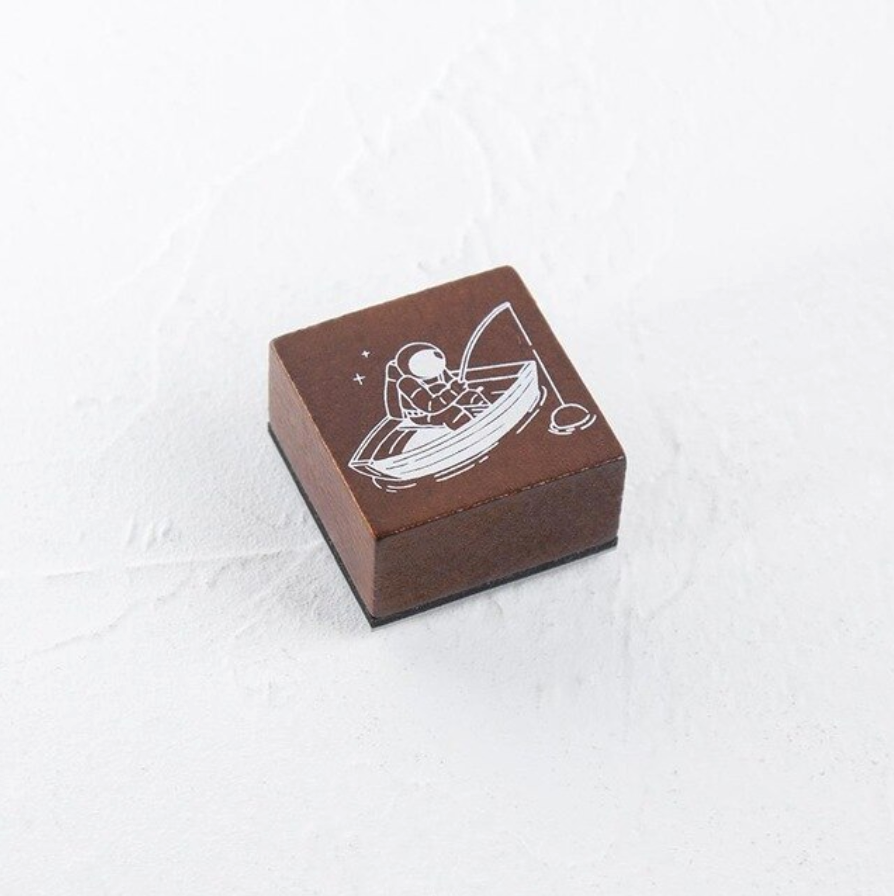 Spaceman Wooden Stamps