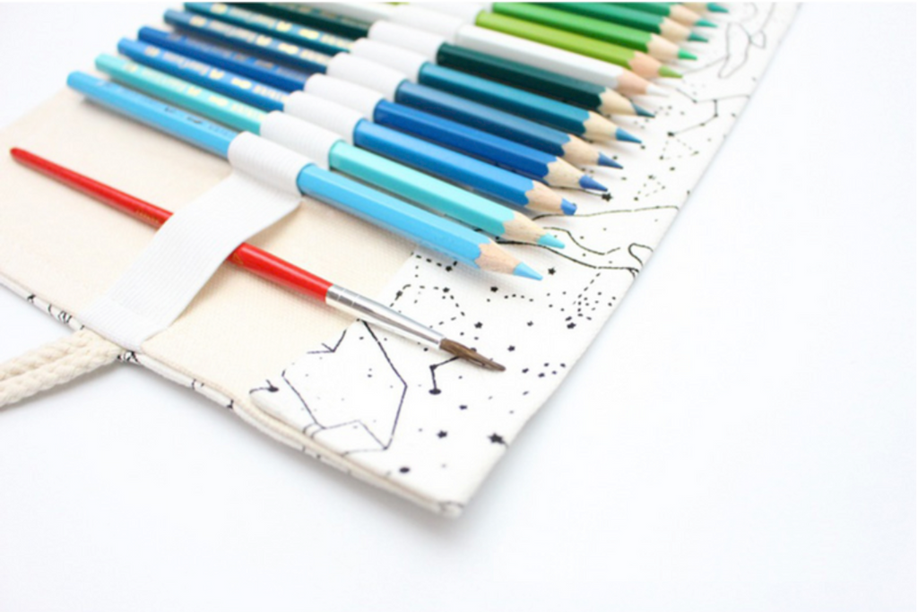 Star Constellations Roll Up Pencil Case