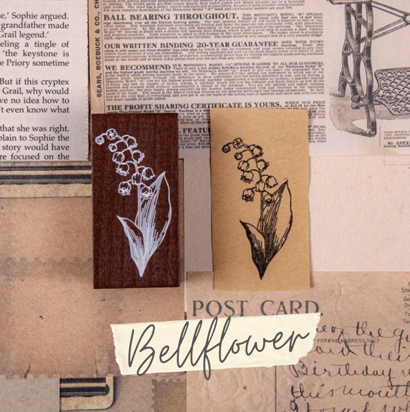 Summer Flower Wooden Stamps