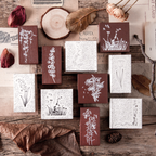 Summer Flower Wooden Stamps