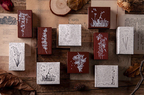 Summer Flower Wooden Stamps