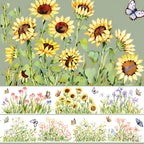 Flowering Shrubs Clear Masking Tape - Extra Wide