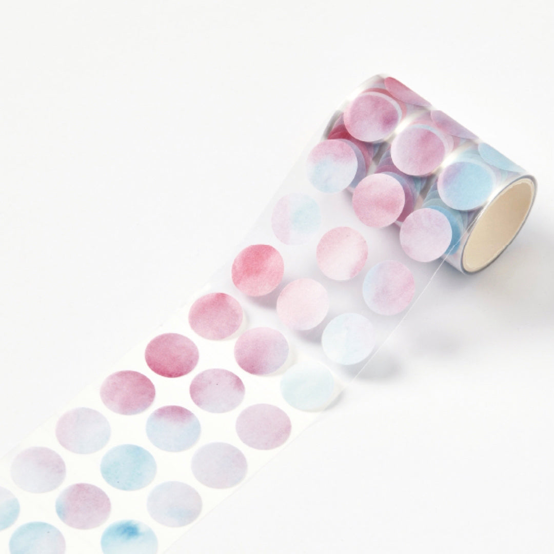 Sun-Star Die-Cut Dot Washi Sticker Roll - Sakura