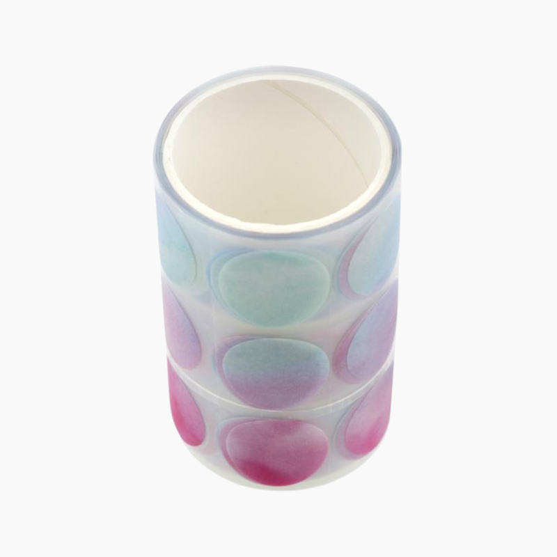 Sun-Star Die-Cut Dot Washi Sticker Roll - Sakura