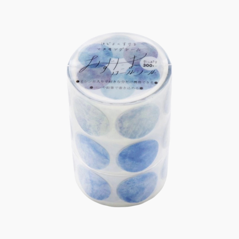 Sun-Star Die-Cut Dot Washi Sticker Roll - Sky